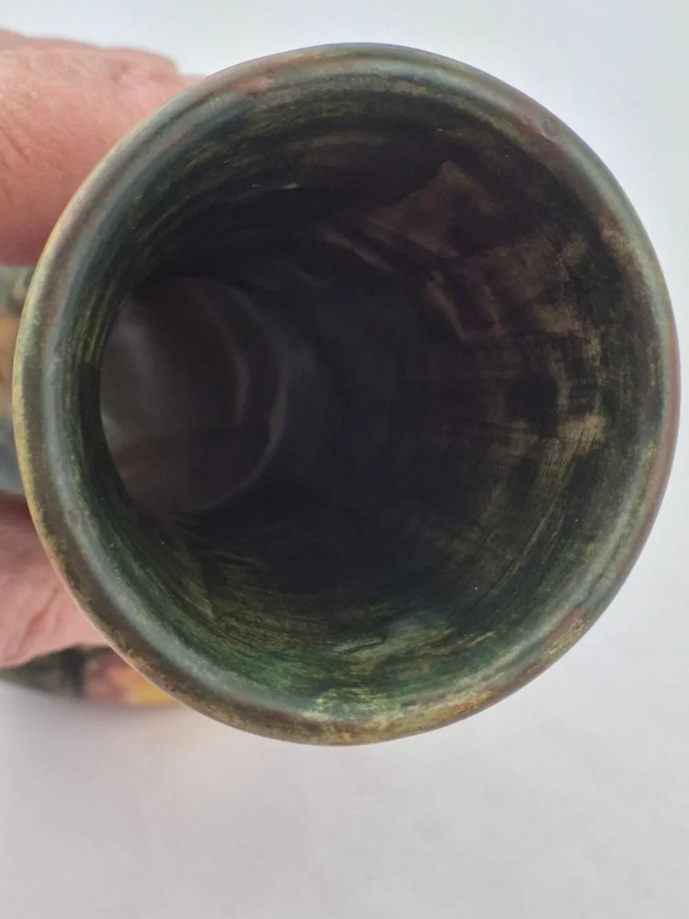 Vintage Weller Baldin Apple Bud Vase Sculpted Marked  WELLER on Bottom